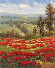 Hulsey Poppy Vista II painting